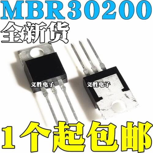6pcs/lot MBR30200CT TO-220 MBR30200 TO220 MBR30200C 200V 30A new original