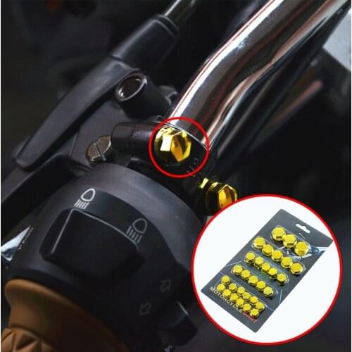 Motorcycle Modification Accessories Decoration Hexagonal Head Color Screw Cap Screw Cap Engine Plastic Screw Sleeve