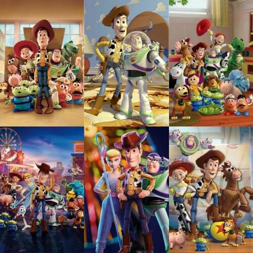Full Square Round Diamond Painting Disney Embroidery "Cartoon Toy Story" Diamond Mosaic Cross Stitch Kits Home Decor Gift