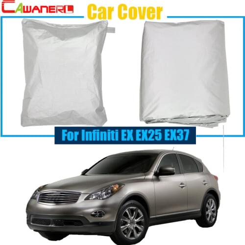Cawanerl Outdoor Car Cover Snow Rain Sun Resistant Protector UV Anti Cover For Infiniti EX Series EX25 EX37