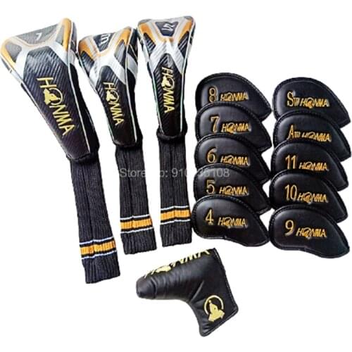Golf clubs headCover High Quality Clubs honma beres Full set Golf headcover Drivers wood Irons Putter headcover free shipping