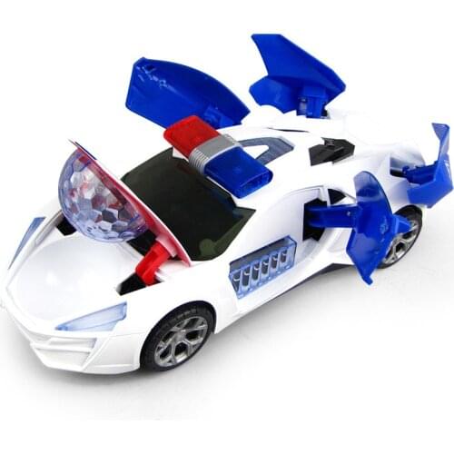 Kids Toy Dancing Rotating Music Police Lighting Car Christmas Gift