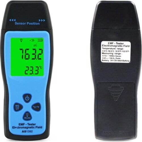 AS1392 EMF Meter LCD Radiation Dosimeter Mini EMF Tester Electromagnetic Field