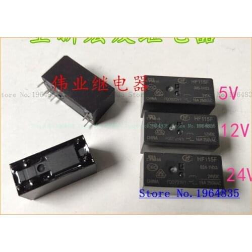 HF115F 5 12 024-1HS3 6 16A 250VAC