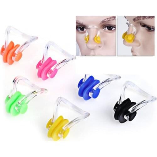 Hot 1/10pcs/lot Reusable Soft Silicone Swimming Nose Clip Comfortable Diving Surfing Swim Nose Clips For Adults Children