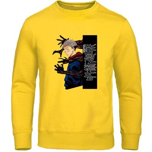 Gojo Satoru Pattern Hoodie Male Cartoon Fashion Clothing Sweatshirts Harajuku Anime Streetwear Solid Color Mens Sweatshirt