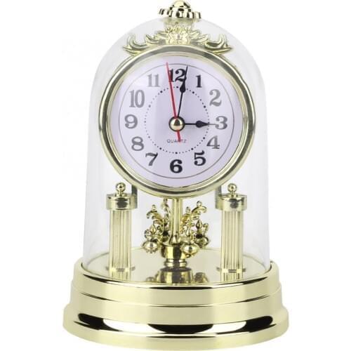 Table Clock European Retro Style Clock Living Room Clock Antique Silent Desktop Clock Office Alarm Clock Home Decoration Clock