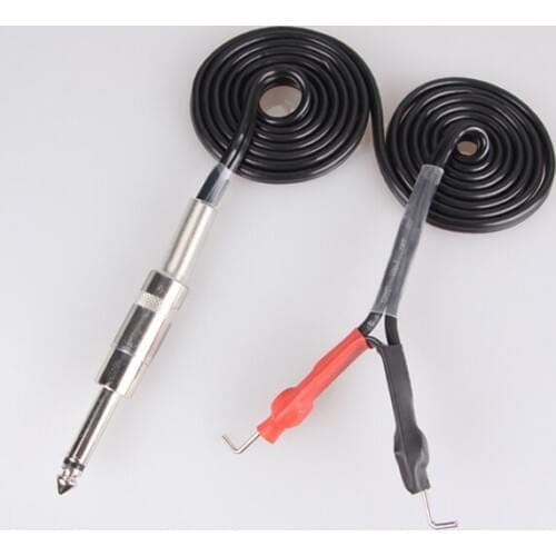 New Black 1pcs Professional Tattoo Clip Cord Adapter Phono Plug for Machine Gun Power Supply free shipping