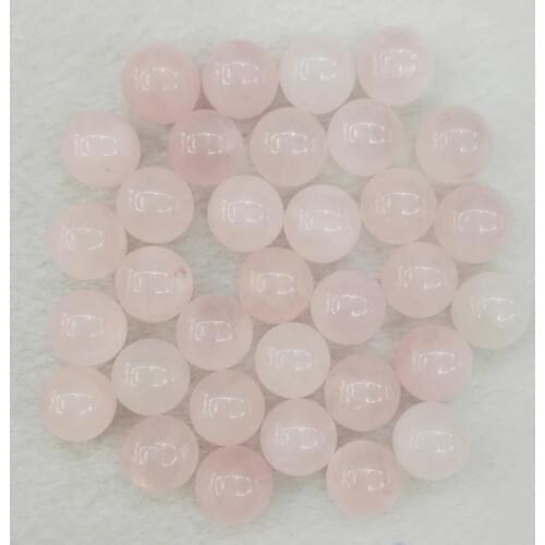 Wholesale Roses Quartz natural stone round Ball Bead 10mm No hole charms stone Beads For Jewelry Making 50pcs/lot free shipping