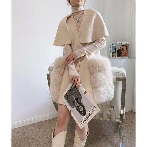 Colourful Fashion slim natural Mongolia lamb fur patchwork real mink fur coat for women elegant full sleeve coat female