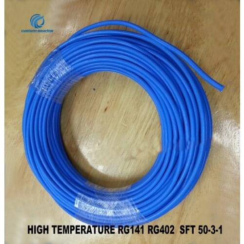 10M/20M RG141 RF coaxial cable RG402 shielded wire semi-flexible wire SFT 50-3-1 High temperature resistance Low attenuation