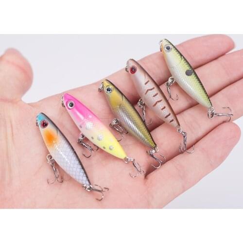 Fishing Lure 4.5CM 2g Artificial Bait Hard Bait Top Water Lures Floating Mini Pencil minnow fish lure