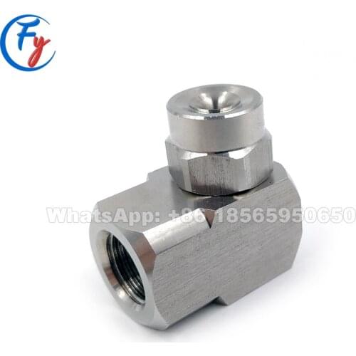 Stainless GA-W GGA-W wide angle full cone nozzle, GA-W right-angle mount tangential flow full cone nozzle