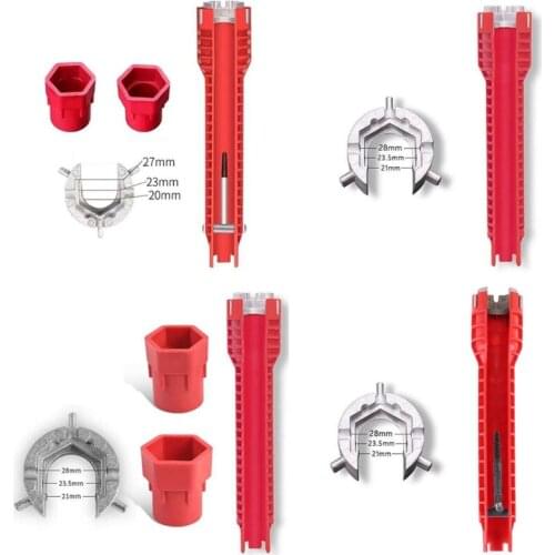 T3EC Multifunction Faucet Wrench Sink Installer Tools Water Pipe Spanner Tackle Tool