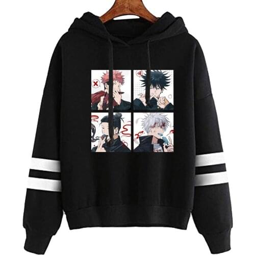 Fushiguro Megumi Hoodies Loog Sleeve Street Style Jujutsu Kaisen Hooded Streetswear Sweatshir Funly Friend Men Women Unisex Top