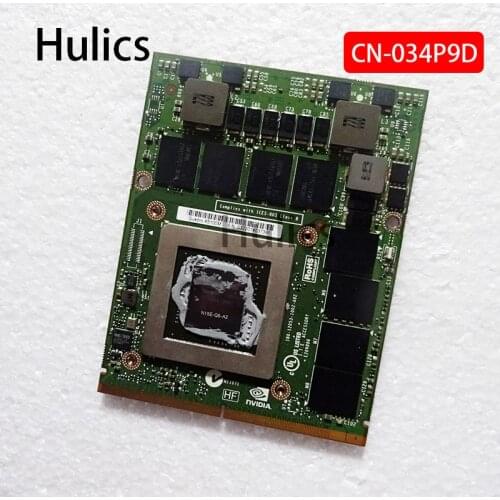 Hulics Original K5100M N15E-Q5-A2 Video Graphic Card CN-034P9D 034P9D For Laptop DELL M6700 M6800 HP 8770W ZBOOK17 Display card