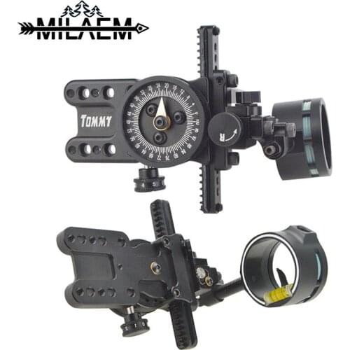 1pc Archery Compound Bow Sight 1pin Sight Adjustable Pointer HRD Technology Left/Right Hand Compound Bow Shooting Accessories