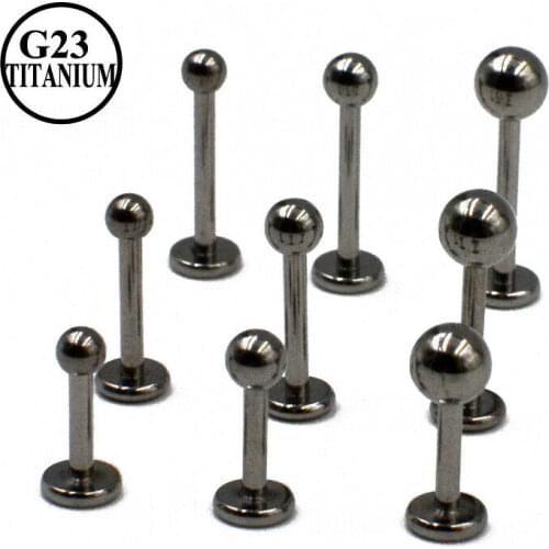 CHUANCI 2 PCS Titanium Monroe Labret Stud Lip Ear Cartilage Tragus Helix Piercing Earring