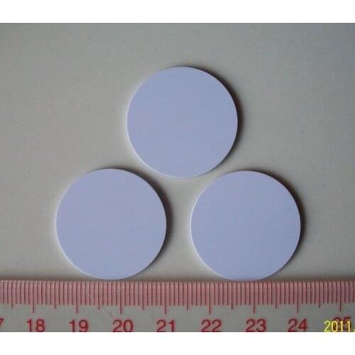 25mm 13.56MHz ISO 14443A RFID Coin Tag PVC RFID Tag UID Changeable