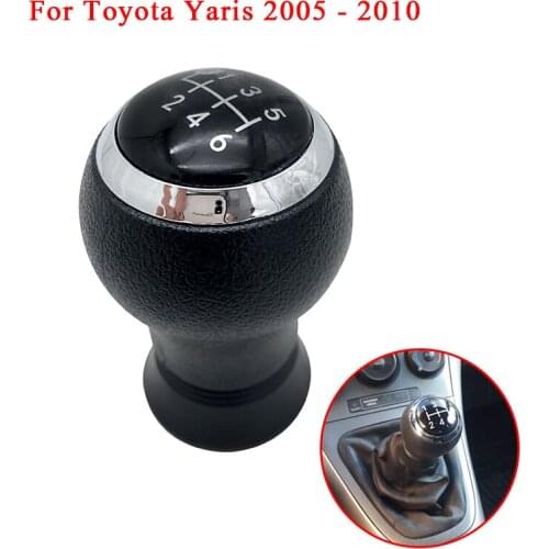 6 Speed Car Gear Shift Knob Lever Shifter Handle Stick Headball For Toyota Yaris 2005 2006 2007 2008 2009 2009 2010 Car Styling