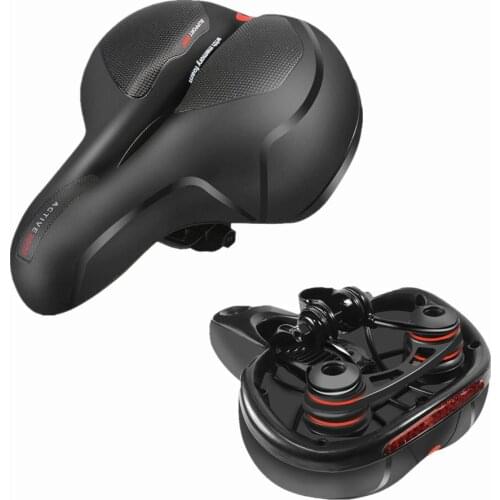 FIRECLUB Shock Absorbing Breathable Bicycle Seat MTB Hollow Cycling Saddle Road Cycle Mountain Bike Soft Cushion Cover Pad