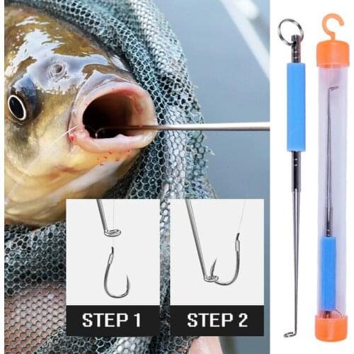 Stainless Steel Safety Fish Hook Remover Fishing Hook Extractor Detacher Rapid Decoupling Device for Fishing Tools Accessories