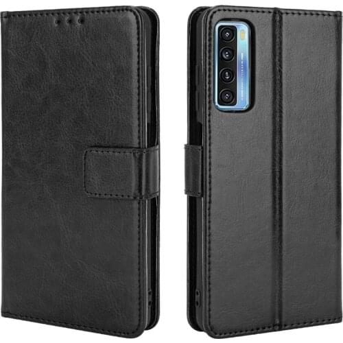 Case For TCL 20 Premium PU Leather case Back Cover Flip Case Cover On For TCL 20 Pro 5G 20S 10L Lite