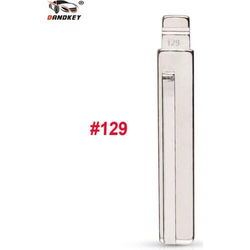 Dandkey Remote #129 #130 Key Blade Car key embryo For Hyundai Kia HY20 Right Left Blade Car Key Embryo