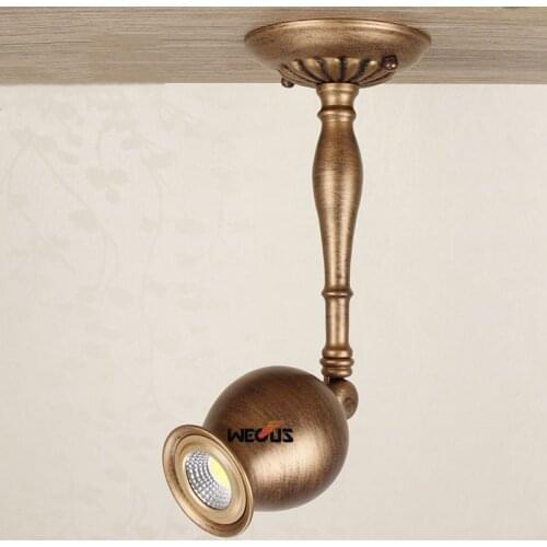 Retro European art LED3W spotlights,Creative long arm track lights