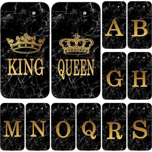 Phone Case for LG K5 X220 K4 2017 M160 M150 K4 Lte K120 K3 Lte K100 2017 2016 Marble Golden alphabet background Soft Print Cover
