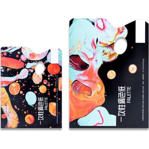 H05B Painting Material Paper Disposable Washable Color Palette 36 Sheets Of Color Paper Gouache Acrylic Toning