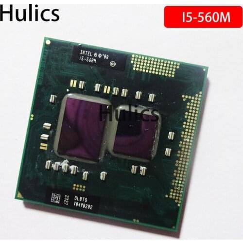 Hulics Original lntel Dual Core i5 560M I5 560M 2.66GHz 560 Notebook processors Laptop CPU PGA 988 i5-560M