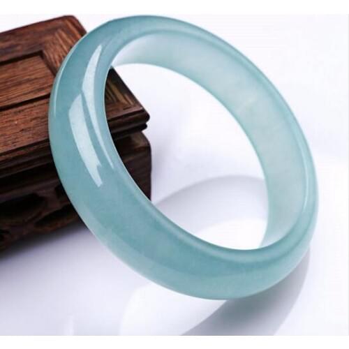 Chinese Hand-carved Natural Jadeite Jade Bracelet bulk Wholesale59-61