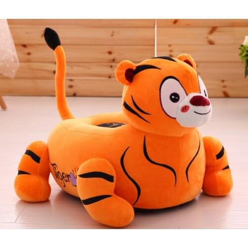 Creative plush cartoon tiger sofa toy stuffed tiger sofa floor seat about 50x45cm 0852
