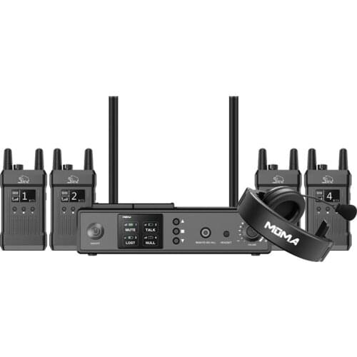 KUANI T1000 1000ft OLED Screen Full-duplex Communication Talkback Video Wireless Transmission Intercom System