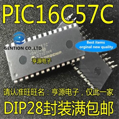 5Pcs PIC16C57C PIC16C57C-04I/P DIP28 16C57 micro controller in stock 100% new and original