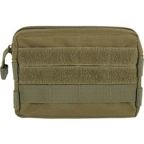 600D Nylon Multifunctional Molle Pouch EDC Tool Waist Bag Outdoor Zipper Waist Pack Camping Travel Durable Belt Pouch