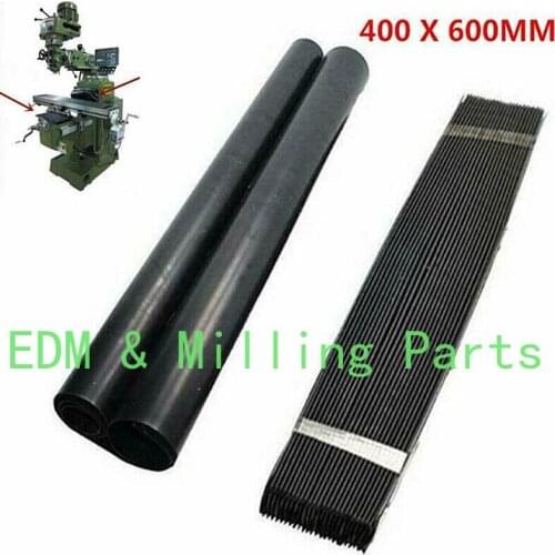 CNC Milling Machine Accordion Type Way Rubber Cover Set Front +Back 400 X 600mm For BRIDGEPORT Mill Parts