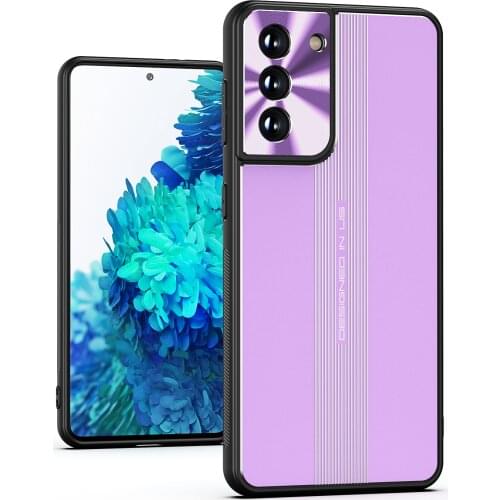 2021 New Metal Anti-Fall Phone Case For Samsung S21 Ultra TPU Soft Frame Cover Coque For Samsung S20 Magnetic Car Holder Case