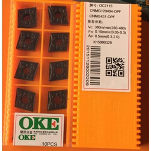 OKE CNMG120404-OPF OC2115/CNMG120408-OPF OC2115/CNMG120404-OPF OC2025/CNMG120408-OPF OC2025 CNC carbide inserts 10PCS/BOX