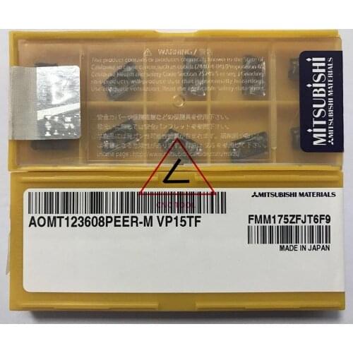 AOMT 123608 PEER-M VP15TF 10pcs original Mitsubishi milling insert DIAEDGE