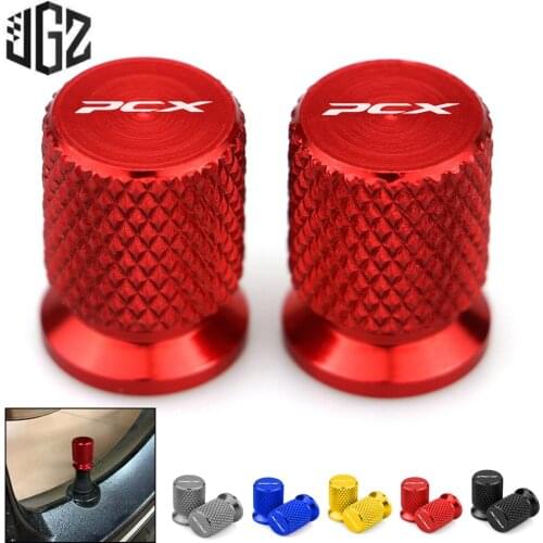 Pair Motorcycle CNC Aluminum Gas Nozzle Cover Wheel Tire Valve Stem Caps For Honda PCX 125 150 2014 2015 2016 2017 2018 2019