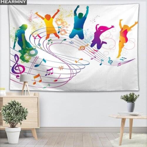 HOT Music Tapestry Wall Hanging Decor Christmas Wall Tapestry Show Piece For Home Decoration Camping Tent Travel Sleeping Pad