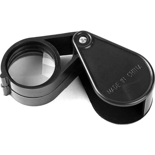 10X 30mm Double Open Portable Folding Magnifier Loupe Jewelry Optical Stamps Antiques Magnifying Glass Loupe