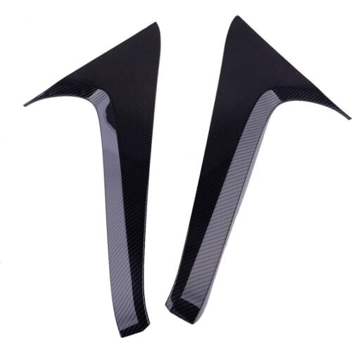 1 Pair ABS Black Car Rear Window Spoiler Molding Cover Trim Fit For Toyota RAV4 2019 2020