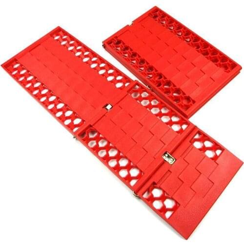 1 pair Foldable Car Tire Anti-slip Mat Mud Snow Sand Off The Hook Plate Anti-slip Mat Outdoor Emergency Escape