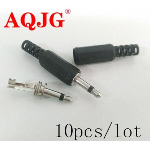 10pcs 3.5mm Audio Dual Channel Stereo Plug Socket 3.5 Male Female Plugs Jack for Phone Headset Welding Type