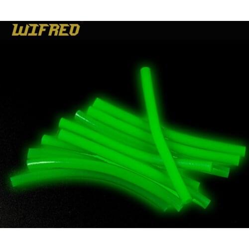 5 Bags 50pcs 6cm Soft Luminous Silicone Tube Glowing Hook Shank Sleeve Saltwater Rig Lure Tubes