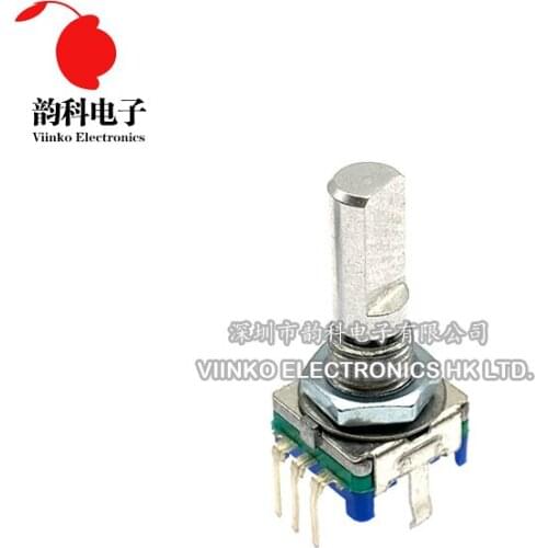 5PCS Half axis rotary encoder handle length 20mm code switch EC11 digital potentiometer with switch 5Pin