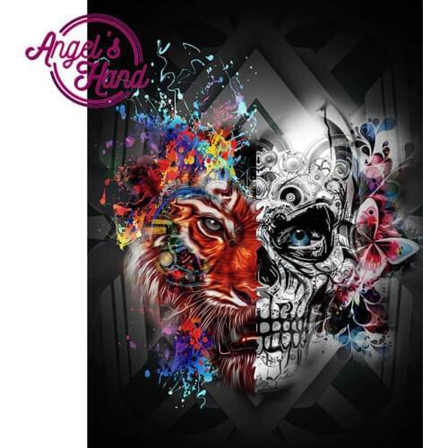 Needlework 5d Diy Diamond Painting Cross Stitch Skull,Halloween gift,Skeleton Diamond Embroidery Full Square Diamond Mosaic art